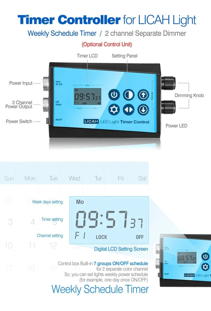 Rampe LED eau douce LICAH - LDP-1800 - immagine 9