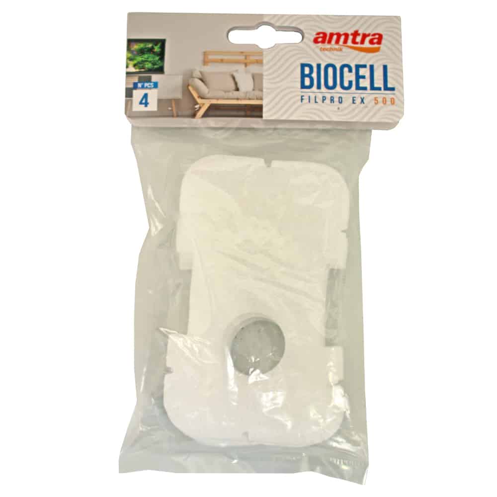 SPUGNA BIANCA RICAMBIO AMTRA FILPRO EX 500 BIOCELL WHITE PAD PCS 4 - immagine 3