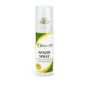 GREENVET APAZEK SPRAY 100ML CONTRO PULCI, PIDOCCHI, ZECCHE DEI CANI, GATTI, UCCELLI, RODITORI