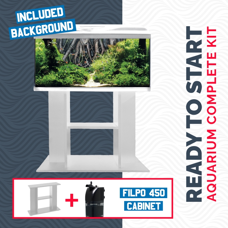 ACQUARIO AMTRA SYSTEM TANK V2 80 LED SFONDO 3D E MOBILE PER ACQUARIO - immagine 3