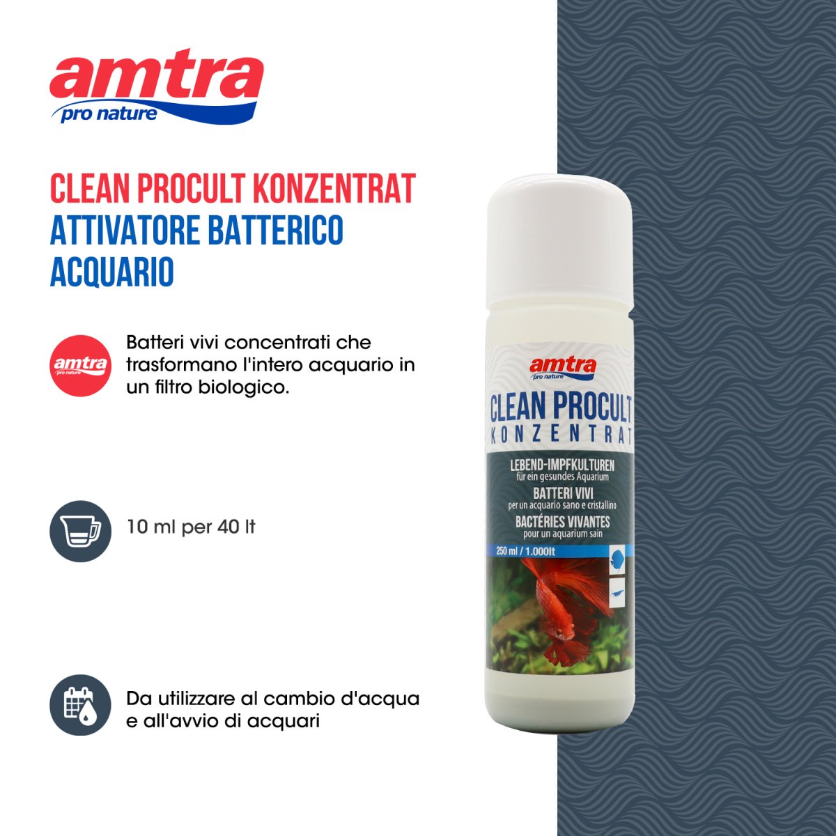 ATTIVATORE BATTERICO ACQUARIO – AMTRA CLEAN PROCULT - immagine 6