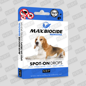 FIALE ANTIPARASSITARIO CANE MAX BIOCIDE 100% NATURALE 5 FIALE DA 1ML