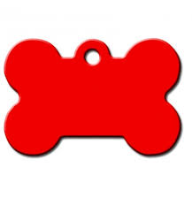 MEDAGLIETTA IN ALLUMINIO MIS M COLORE ROSSO