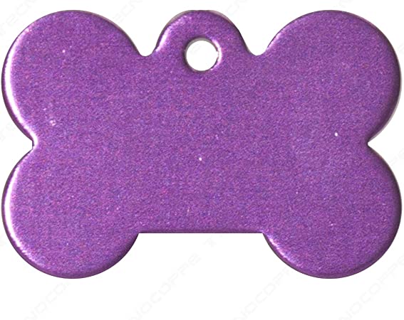 MEDAGLIETTA AD OSSO MISURA L COLORE VIOLA