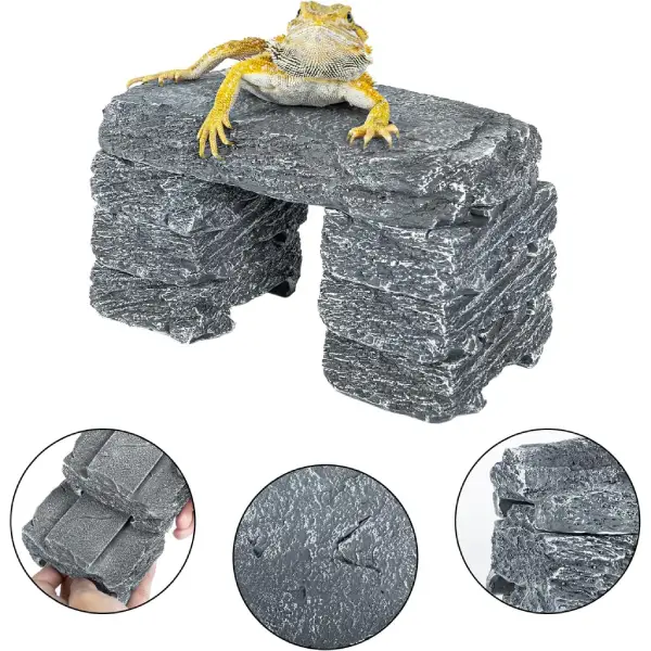 Muti-fonction Slate Stones REPTIZOO - 7 pcs - immagine 6