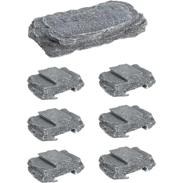 Muti-fonction Slate Stones REPTIZOO - 7 pcs - immagine 3