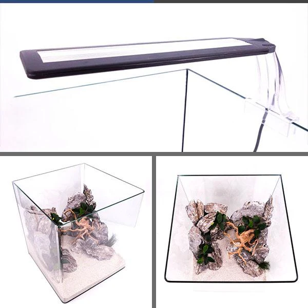 Nano Aquarium NanoTank Cubo System 60 LED Équipé AMTRA - 60L - immagine 3