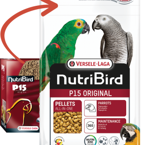 NEW NUTRIBIRD P15 ORIGINAL 1kg PAPPAGALLI TG L/XL