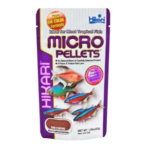 Hikari Micro Pellets 45 g – Mangime completo per pesci tropicali a bocca piccola