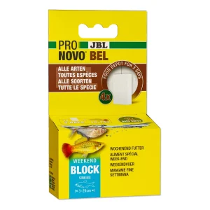 JBL PRONOVO BEL Weekend – Mangime da vacanza per pesci ornamentali (4 cubetti, 3 giorni)