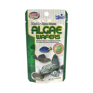 Hikari Algae Wafers 40 g – Mangime completo per Plecostomus e pesci vegetariani