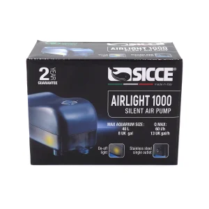 Sicce Airlight 1000 – Aeratore Silenzioso per Acquari fino a 40 Litri