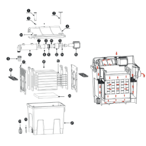RICAMBIO AMTRA POND BIOFILTER SET 6000 (parte n°5) RACCORDI TUBO PCS 2