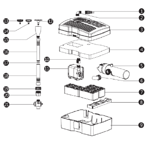 RICAMBIO AMTRA POND COMPACT FILTER SET 2000 (parte N°4) SPUGNA PCS 1