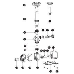 RICAMBIO AMTRA POND SPRING 1500 (parte N°13+14+15) GIRANTE COMPLETA