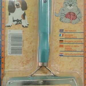 SPAZZOLA CON SETOLE LARGHE ARROTONDATE 10X6 CM LUNGHEZZA TOT 17 ( CON MANICO)