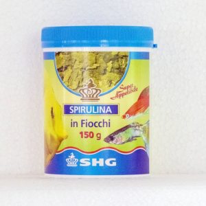 SPIRULINA IN FIOCCHI SHG , scaglie arricchite, mangime per pesci