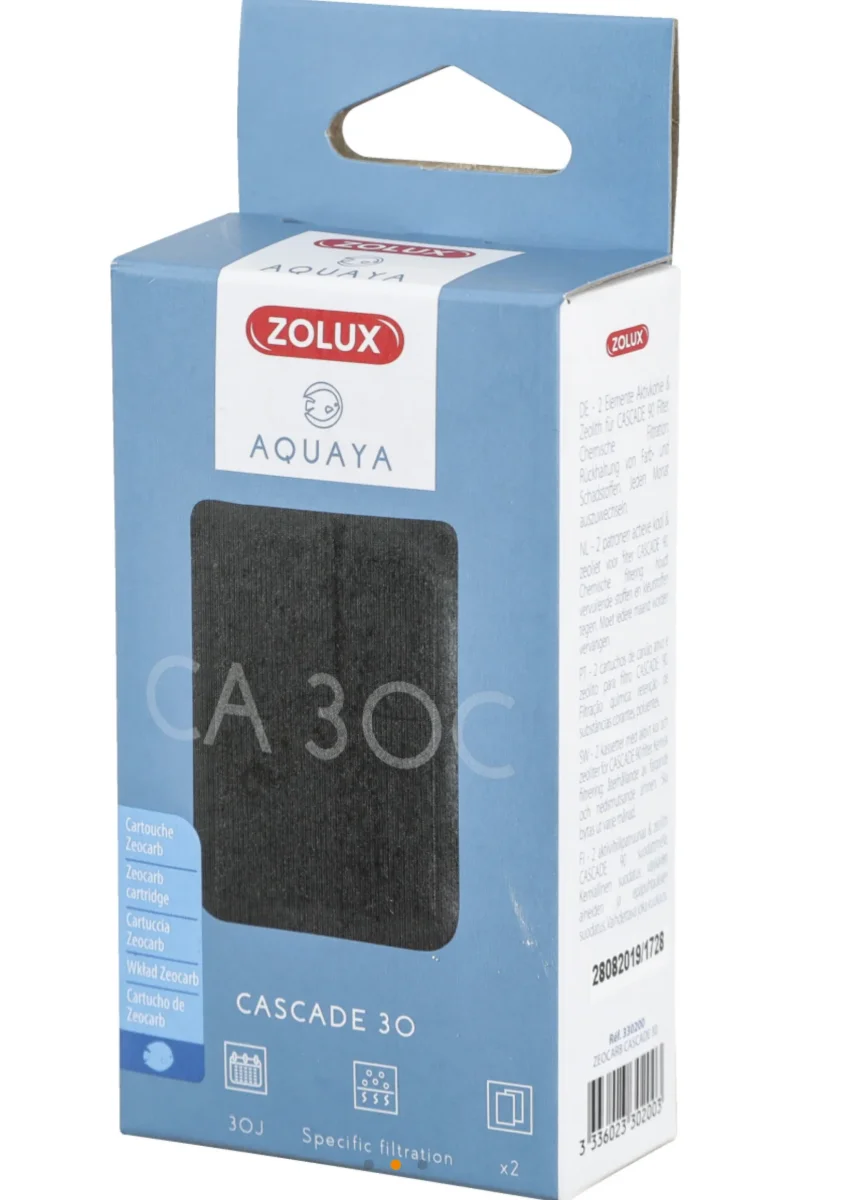 Zolux Cartuccia Zeocarb Cascade 30x2 – Carbone Attivo per Filtro a Cascata Aquaya - immagine 3