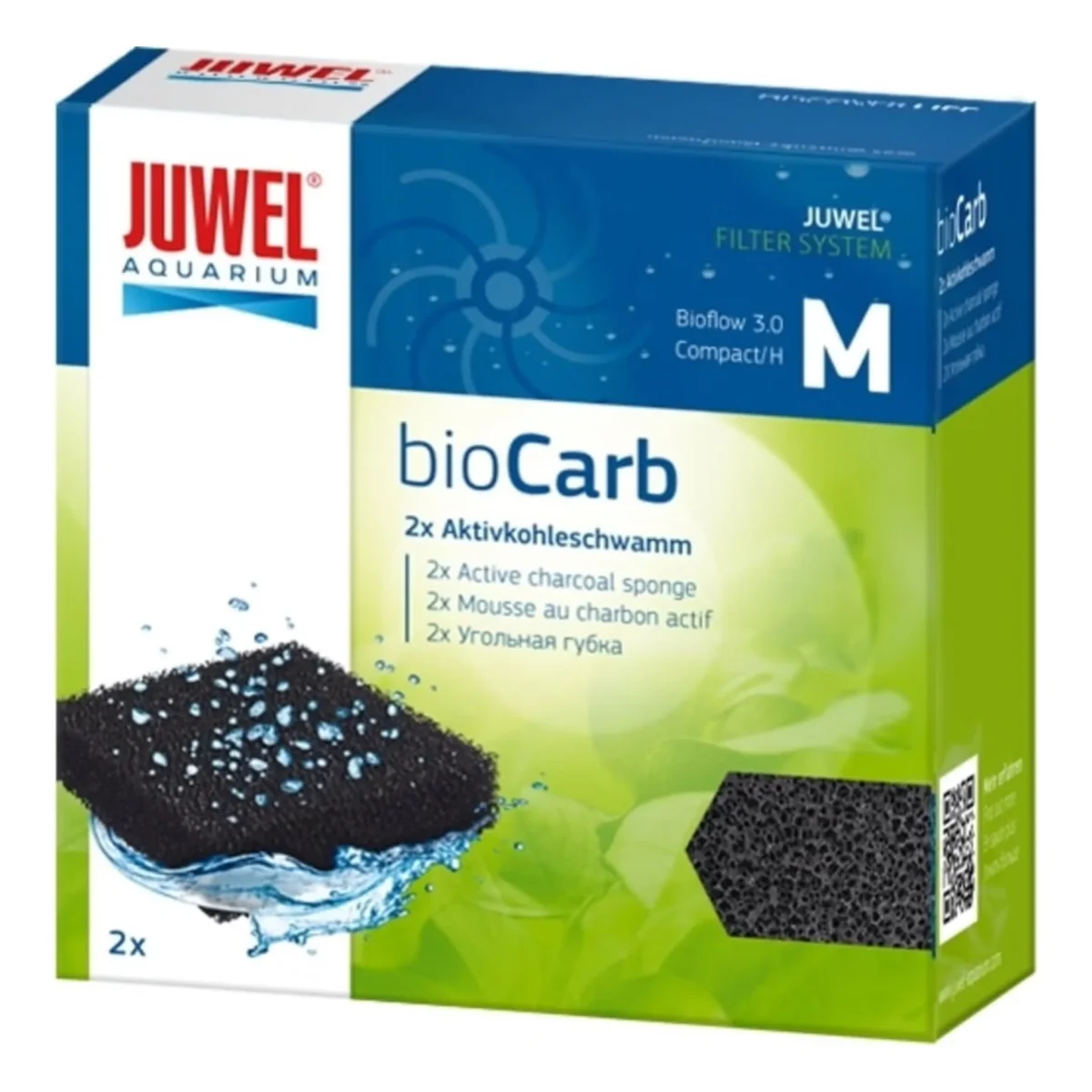 Juwel BioCarb – Spugne al Carbone per Filtri Bioflow/Compact – 2 Pz