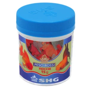 SHG Pesci Rossi in Fiocchi 15 g Mangime Completo per Carassi e Oranda