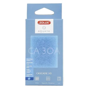 Zolux Cartuccia Spugna Blu Media Cascade 30x2 – Ricambio per Filtro a Cascata Aquaya
