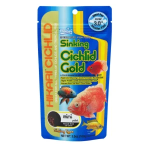 Hikari Cichlid Gold Sinking Mini 100g - Mangime Professionale Affondante Esaltatore del Colore