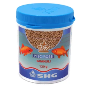 SHG Pesci Rossi in Granuli 120 gr – Alimento Naturale Galleggiante per Carassi