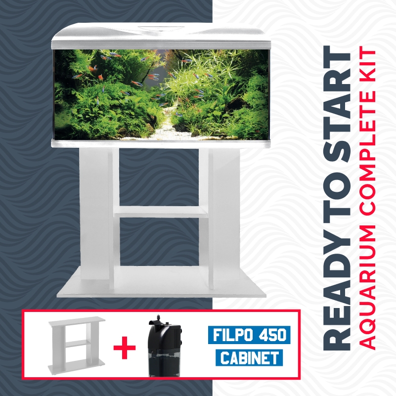 ACQUARIO AMTRA SYSTEM TANK V2 80 LED E MOBILE PER ACQUARIO - immagine 3