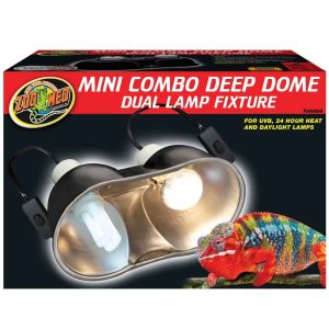 ZOO MED COMBO DEEP DOME DUAL LAMP FIXTURE MINI