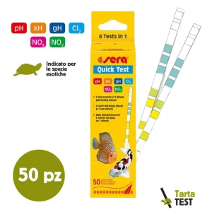 Test dell'acqua in strisce per tartarughe d'acqua dolce 50 Pezzi