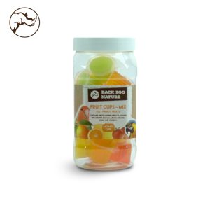 Fruit cups MIX per pappagalli BARATTOLO DA 24 PZ PESO( 375GR )
