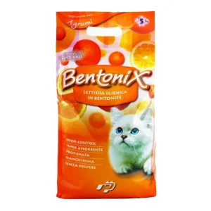 Bentonix lettiera super agglomerante bianca profum agrumi 5kg