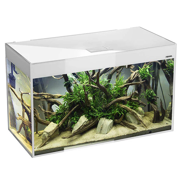 Aquarium Glossy 100 Day & Night Blanc Laqué LED AQUAEL - 215L - immagine 3