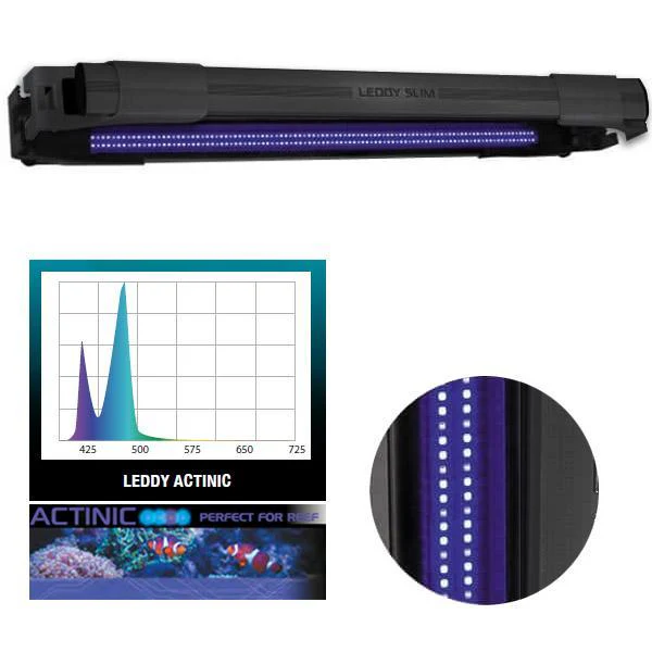 Éclairage LED Leddy Slim Actinic AQUAEL - Noir 32W - immagine 3