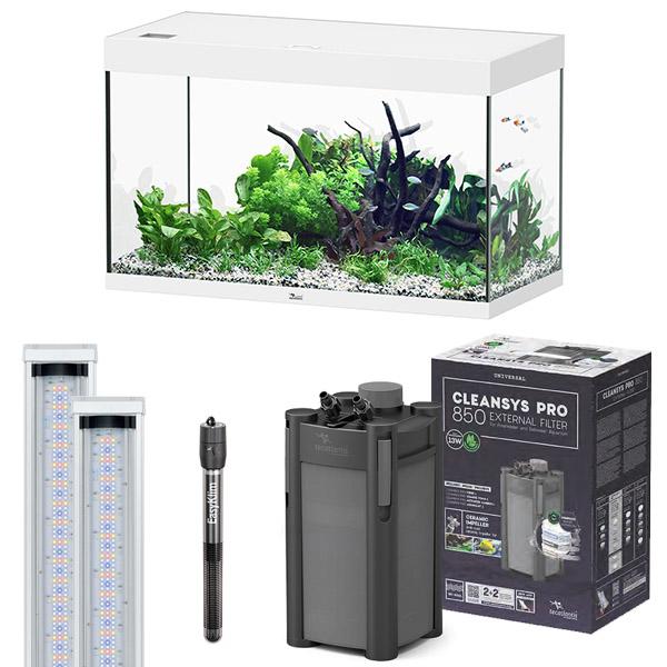 Sublime Ultra 100 x 50 AQUATLANTIS Blanc Laqué - Aquarium Equipé 246 L - immagine 3