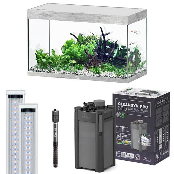 Sublime Ultra 100 x 50 AQUATLANTIS Chêne Blanc - Aquarium Equipé 246 L - immagine 3