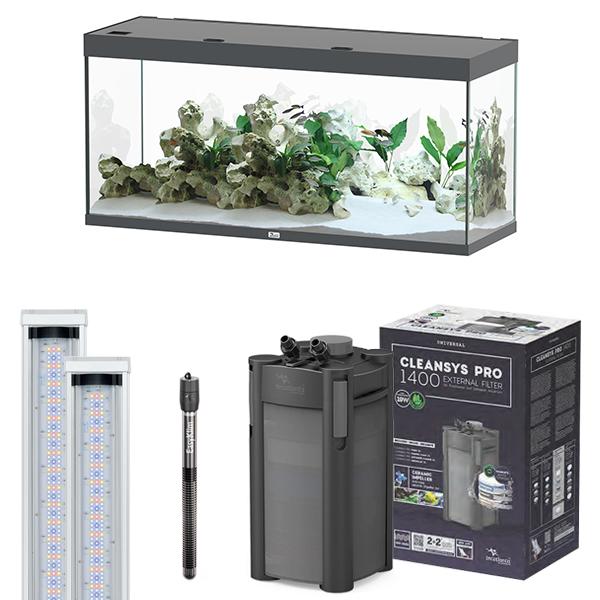 Sublime Ultra 150 x 50 AQUATLANTIS Gris Vésuve Laqué - Aquarium Equipé 419 L - immagine 3