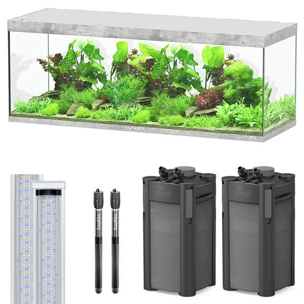 Sublime Ultra 200 x 70 AQUATLANTIS Béton - Aquarium Equipé 853 L - immagine 3
