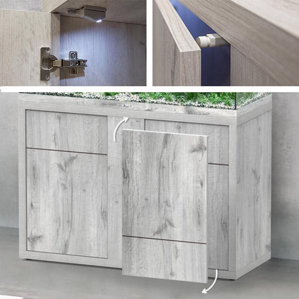 Sublime Ultra 150 x 50 AQUATLANTIS Gris Vésuve Laqué - Aquarium Equipé 419 L - immagine 7