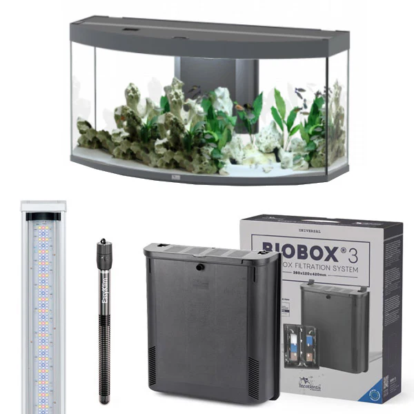 Sublime Ultra Horizon 120 AQUATLANTIS Gris Vésuve Laqué - Aquarium Equipé 249 L - immagine 3