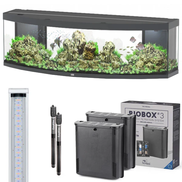 Sublime Ultra Horizon 200 AQUATLANTIS Gris Vésuve Laqué - Aquarium Equipé 573 L - immagine 3