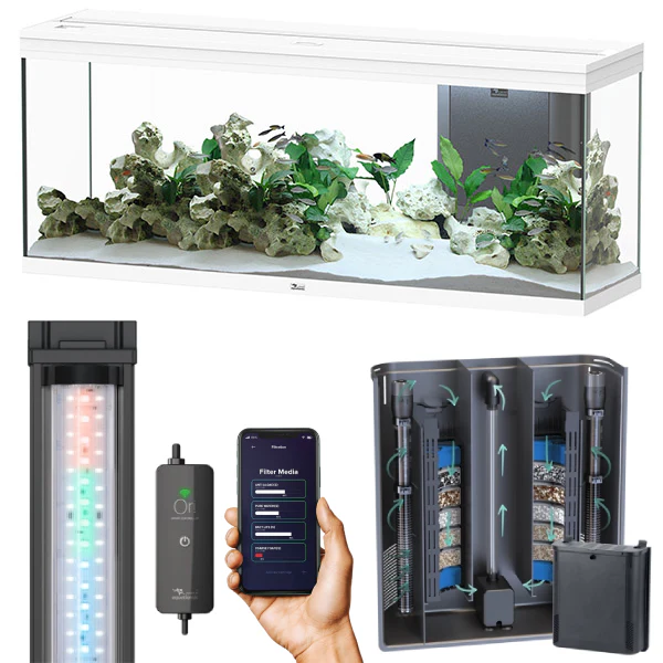 Splendid Ultra 150 AQUATLANTIS Blanc - Aquarium Equipé 298 L - immagine 3