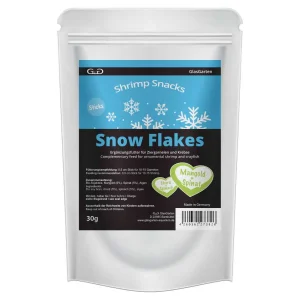 GlasGarten Shrimp Snacks Snow Flakes, Chard-Spinat