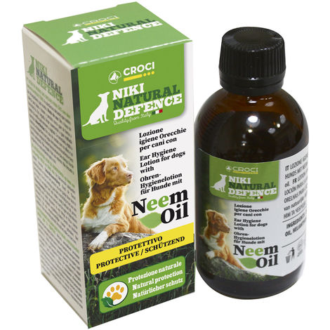CROCI NATURAL DEFENCE LOZIONE ORECCHIE OLIO DI NEEM 50ML X CANI - immagine 2