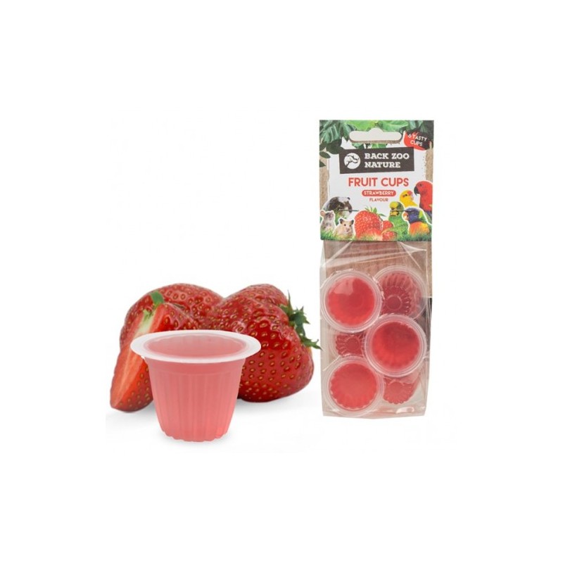 NEW fruit cups alla fragola 110gr ( confez da 6 cups)