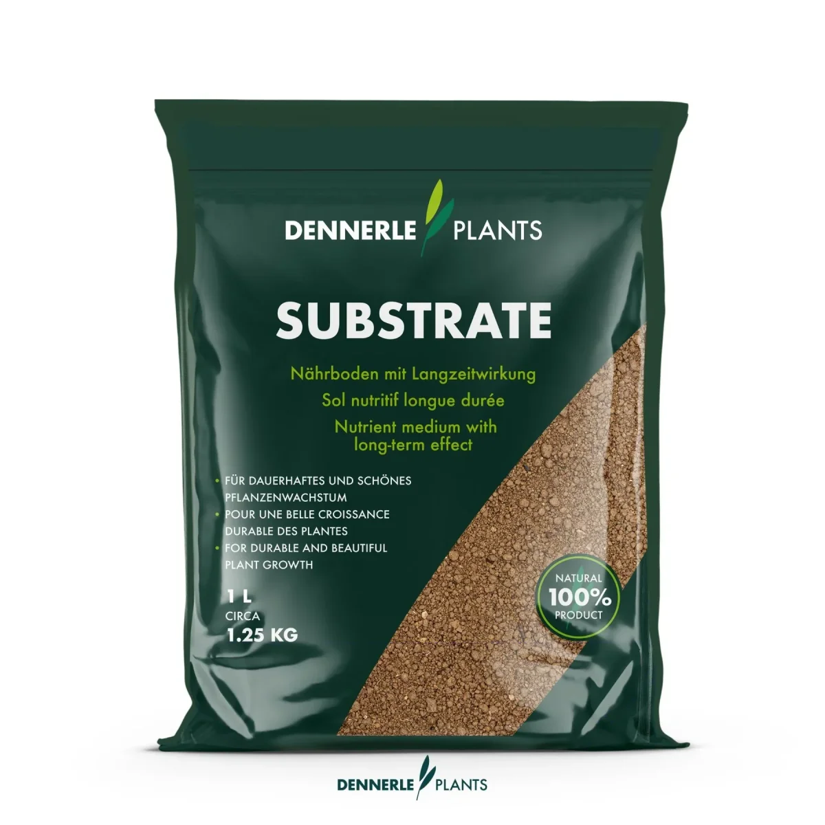 Dennerle Substrate 1 L – Fondo nutritivo per piante acquario effetto prolungato
