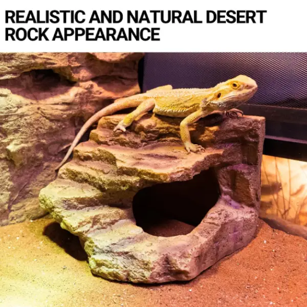 Grotte d'Angle Desert Corner Hide Cave REPTIZOO - 18 ou 25 cm - immagine 3