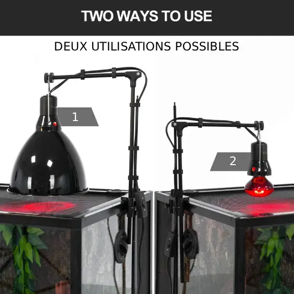 Dôme Réflecteur Profond Noir REPTIZOO - Max. 200W - immagine 5