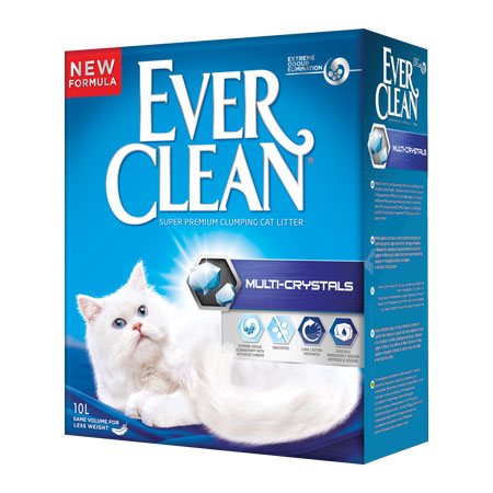 LETTIERA EVERCLEAN MULTICRISTAL 6LT CLUMPING CAT LITTER