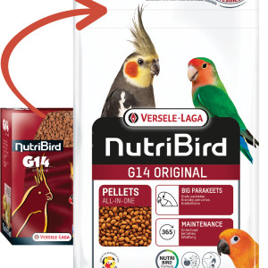 new NUTRIBIRD G14 ORIGINAL 1kg (parrocchetti/calopsite/inseparabili )